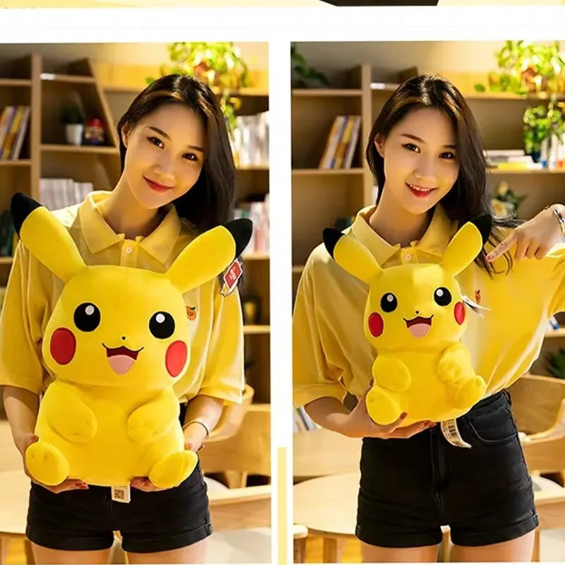 Large Pikachu Plush Toy – Soft Stuffed Anime Doll for Kids & Home Decor