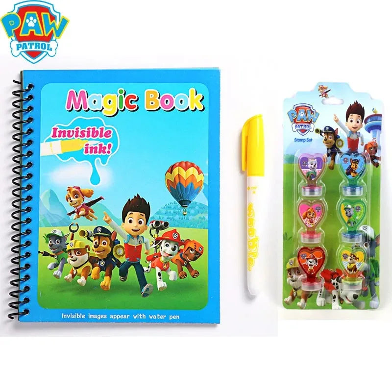 Paw Patrol Magic Water Painting Book - Reusable Graffiti Puzzle Toy for Kids