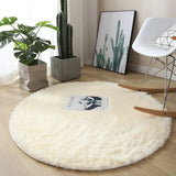 Plush Round Carpet – Soft, Fluffy, and Elegant Home Décor for Any Room