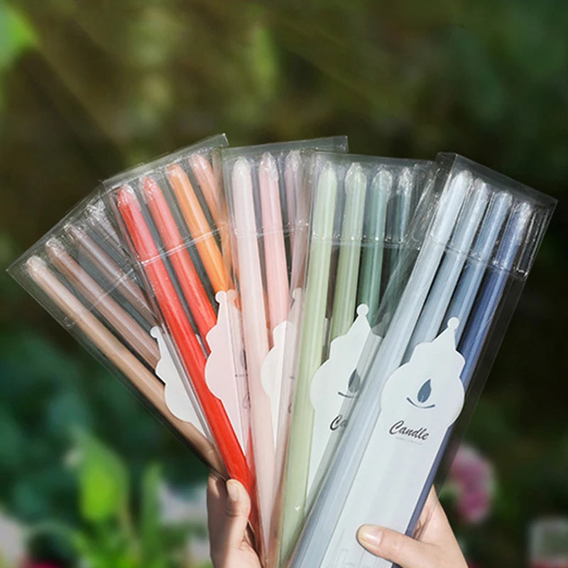 Gradient Taper Candles – Dripless & Smokeless Long Rod Candles for Weddings & Events