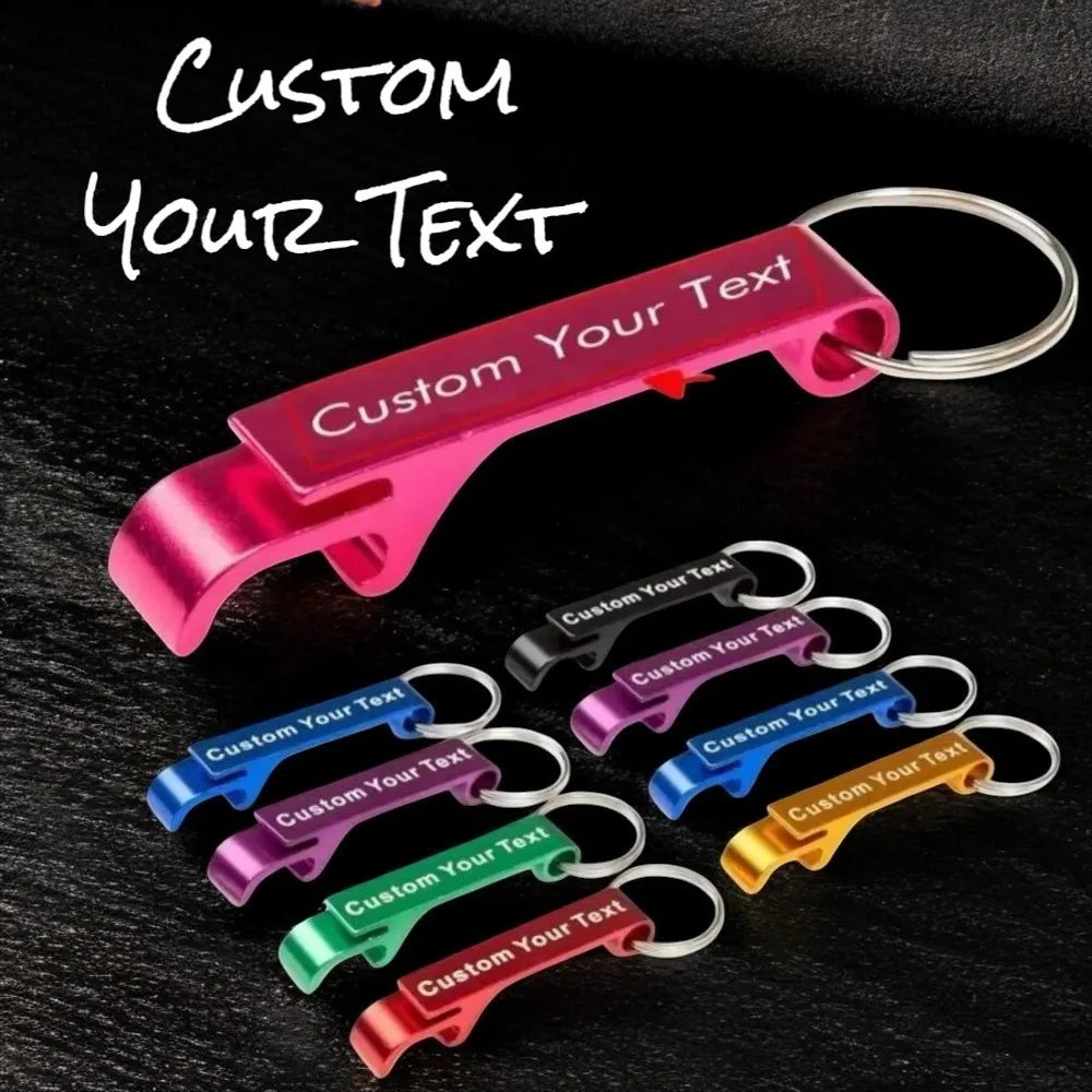 Custom Engraved Aluminum Alloy Keychain – Personalized Silver-Plated Key Ring