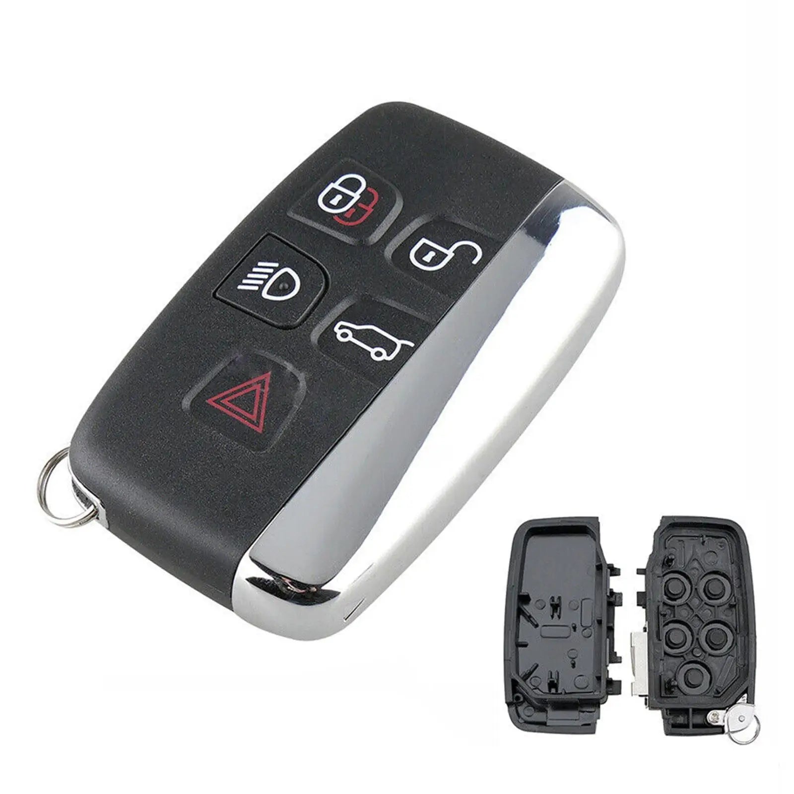 5-Button Remote Key Shell Replacement for Land Rover & Range Rover – Durable ABS & Metal Case