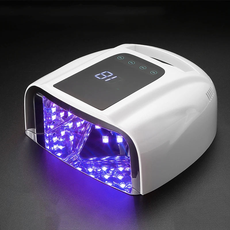 96W Professional UV/LED Nail Lamp with Auto Sensor and Mirror Base
