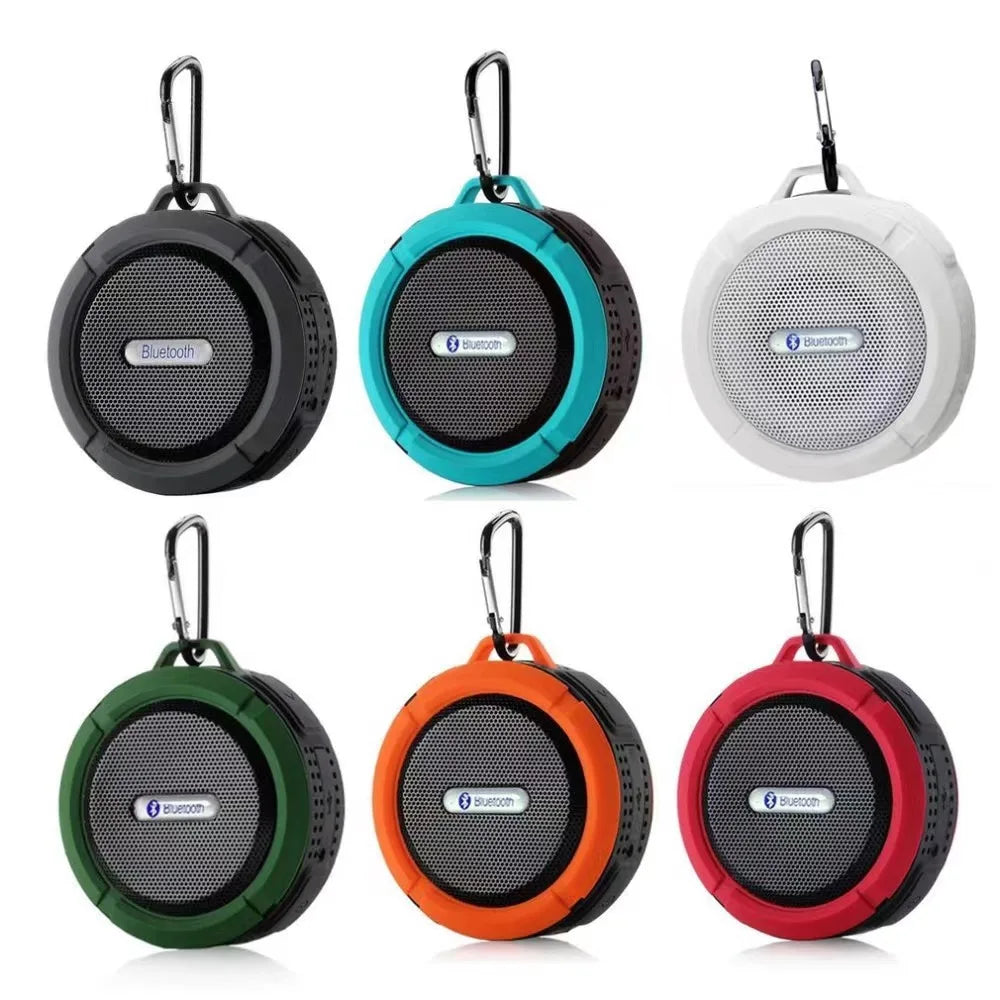 Portable Waterproof Bluetooth Speaker – 5W Compact Wireless Speaker with Suction Cup & Stereo Sound