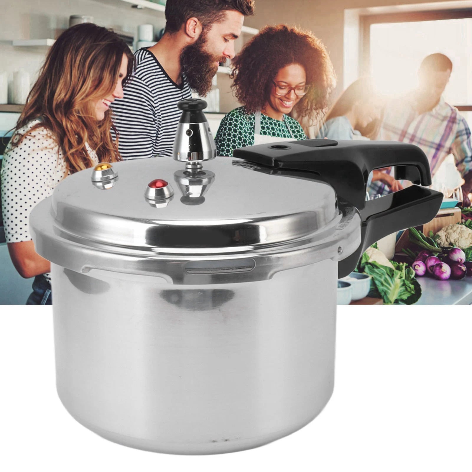3L Mini Pressure Cooker – Compact Aluminum Alloy Cooker for Gas Stoves