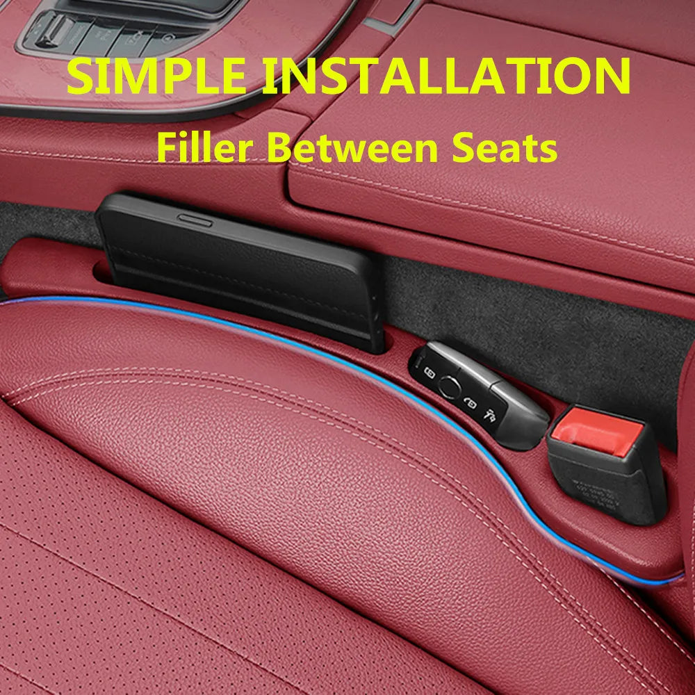 2PCS Tesla Seat Gap Fillers – Interior Organizer & Crevice Storage for Model X, S, 3, Y (2021-2025)