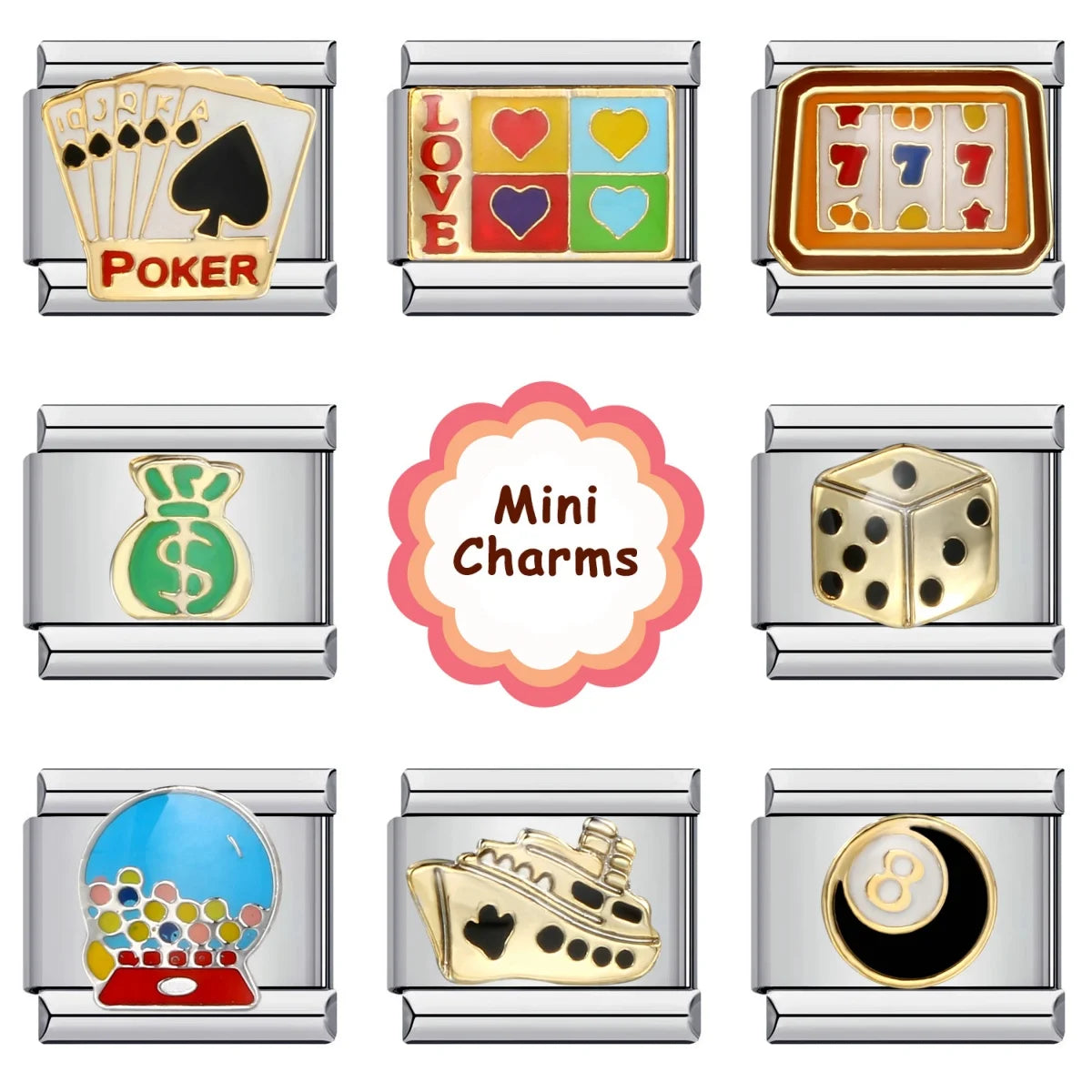 Trendy Stainless Steel Charm Bracelet – Modern Fashion for Men & Women