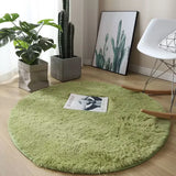 Plush Round Carpet – Soft, Fluffy, and Elegant Home Décor for Any Room