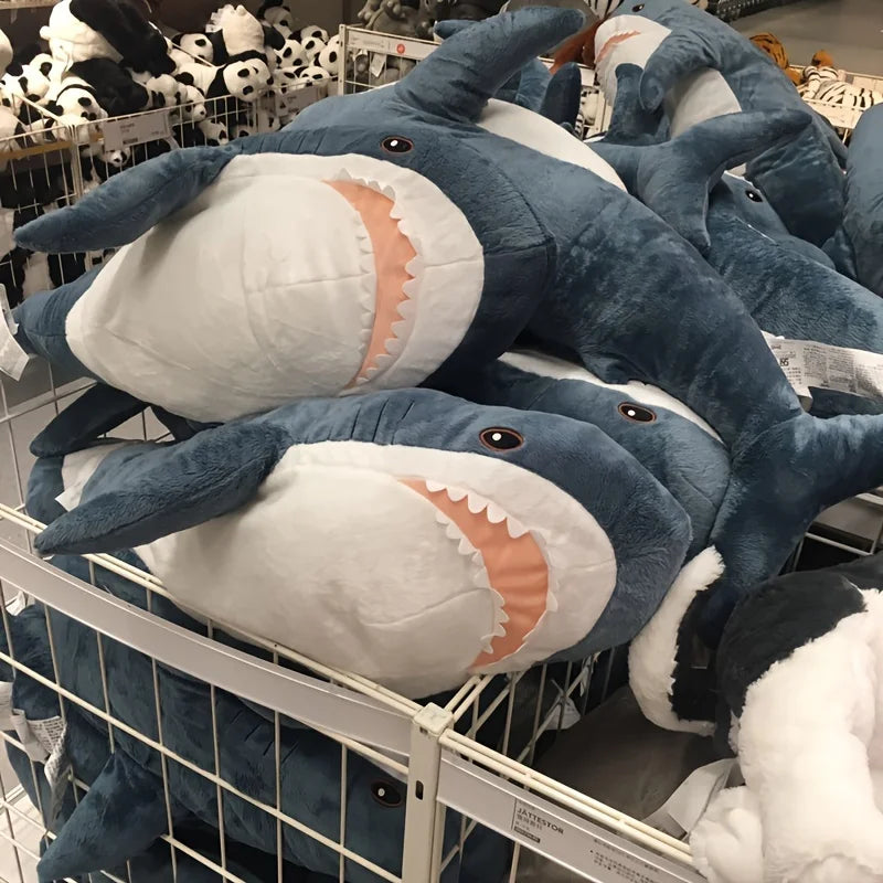 Soft Plush Shark Toy – Cute Ocean Animal Pillow for Kids & Adults