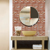 10PCS Self-Adhesive 3D Wall Panels – Waterproof Peel & Stick Brick Wallpaper for Bathroom & Fireplace