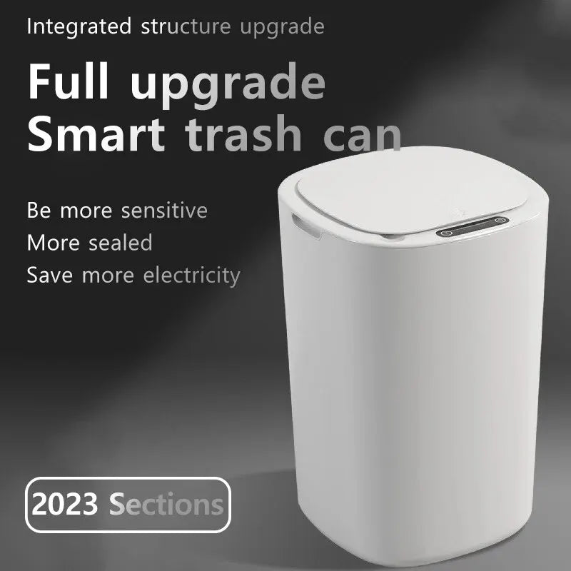 Automatic Electric Touchless Trash Can with Waterproof 12L Capacity