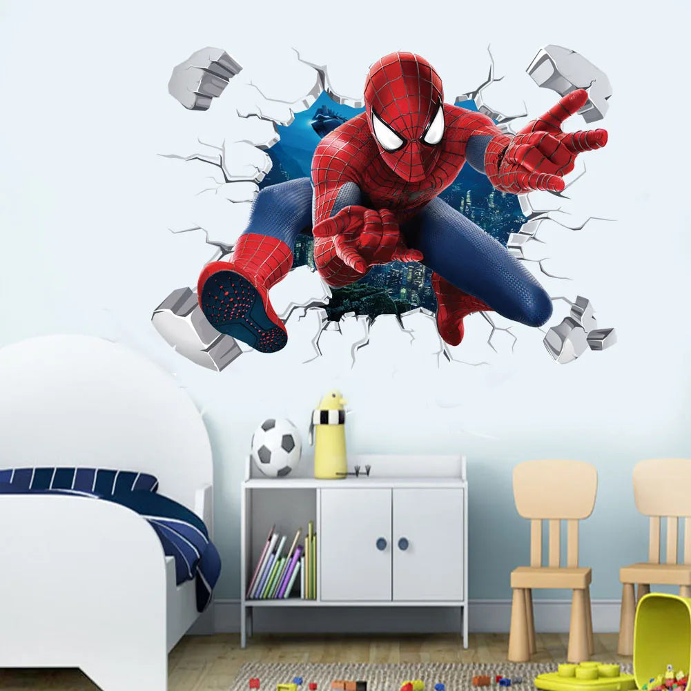 Cartoon Wall Stickers – Waterproof Peel & Stick Decals for Kids’ Rooms, Living Room & Office Decor