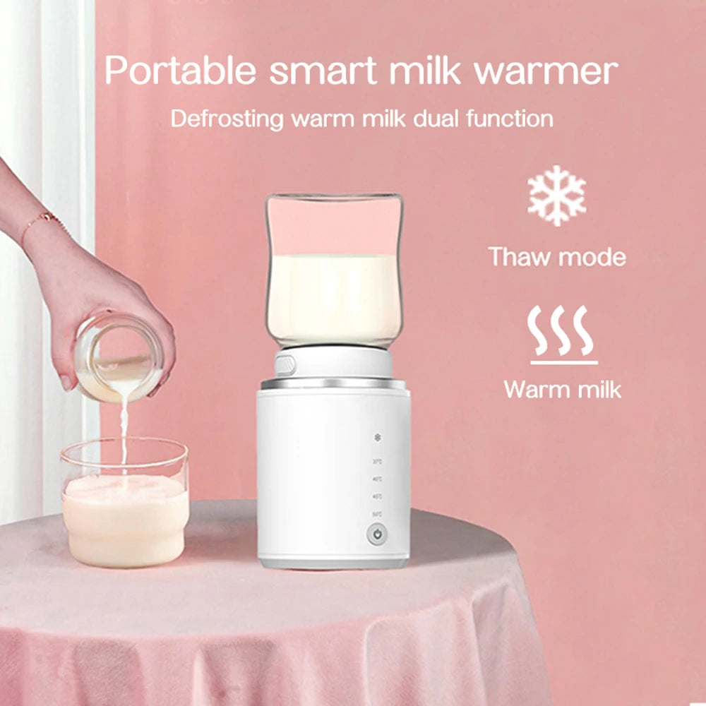Portable Baby Bottle Warmer – Wireless Milk Heater with Dual Modes & Adjustable Temperature