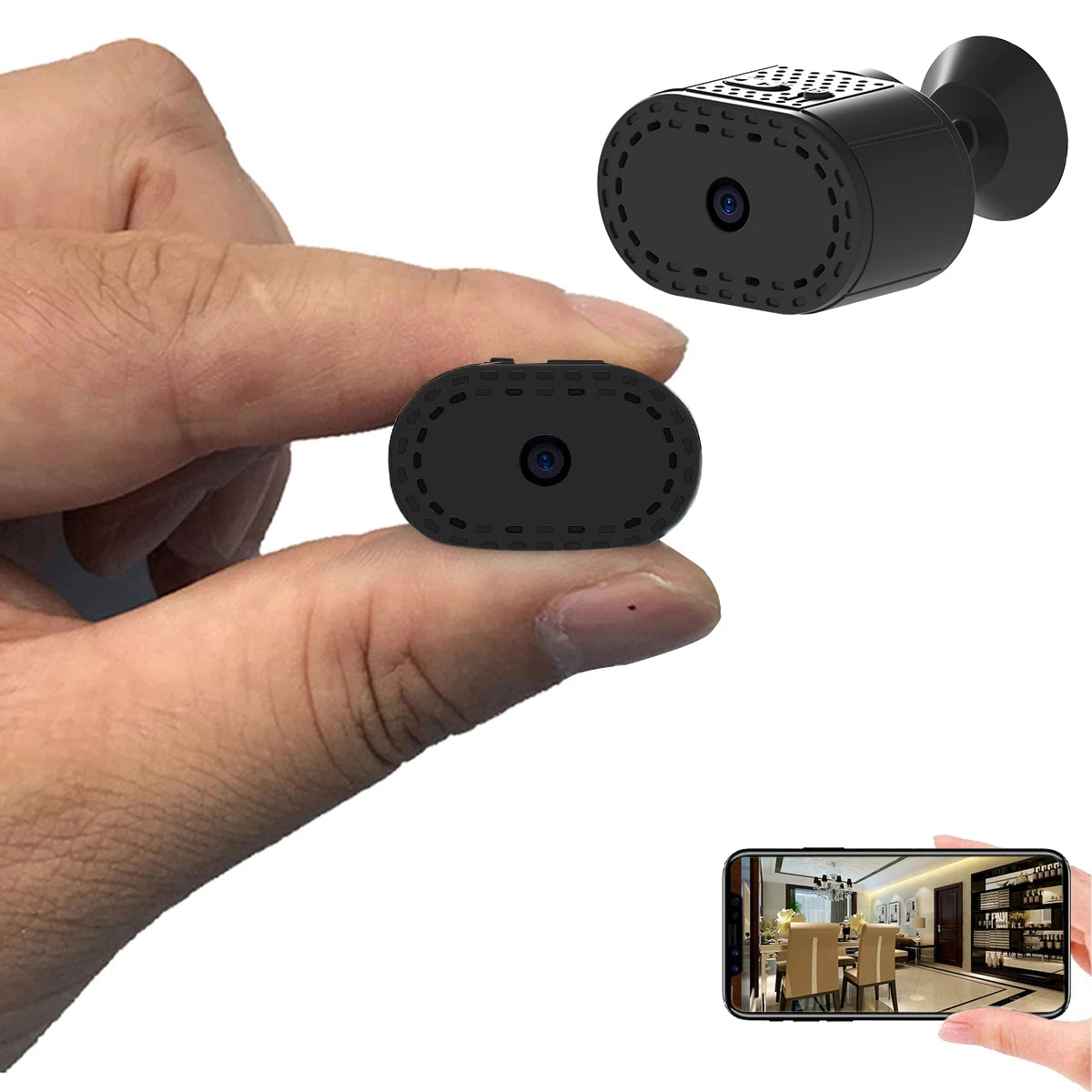 Mini WiFi Spy Camera with Night Vision and Motion Detection – 720P HD Wireless Surveillance Cam