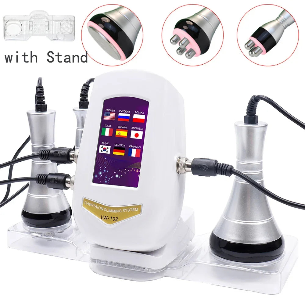 Professional RF Cavitation Machine - 40K Ultrasonic Fat Reduction & Body Contouring Device