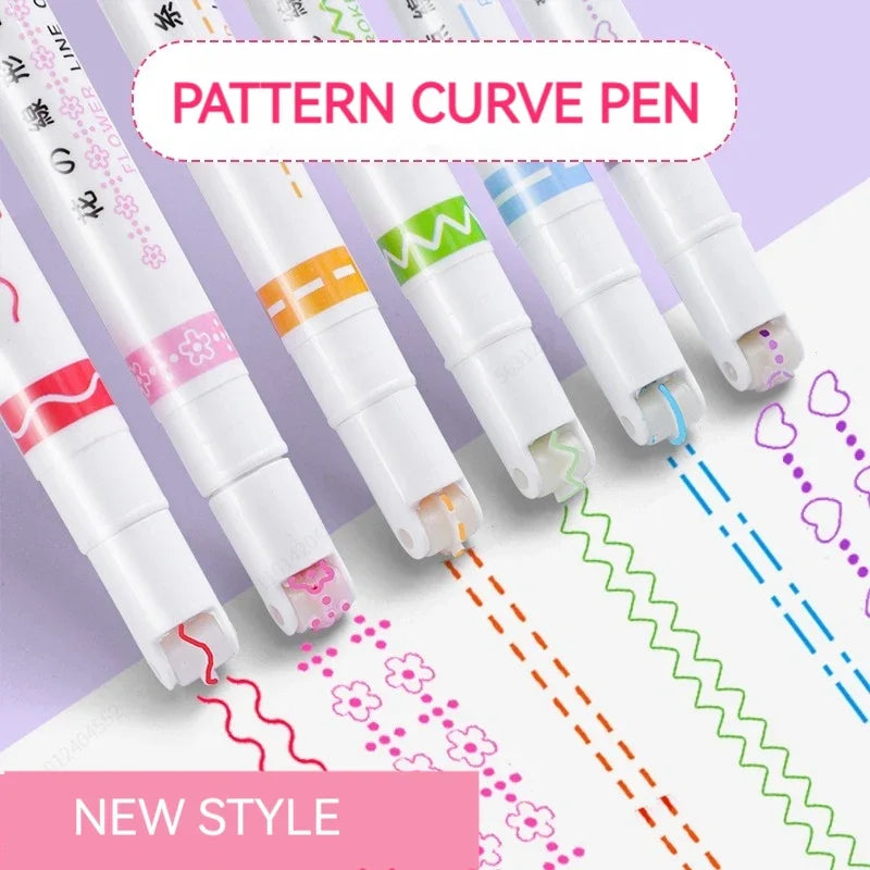Pastel Highlighter Pen Set – 6-Color Markers for Note-Taking, Journaling & Office Use