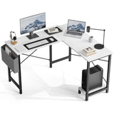Modern L-Shaped Computer Desk for Home and Office