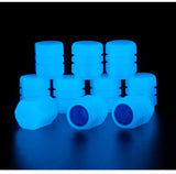 Glow-in-the-Dark Tire Valve Caps – Fluorescent Wheel Accessories for Cars, Bikes & Motorcycles