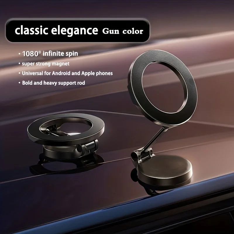 Universal Magnetic Car Phone Holder – 360° Rotation, 20 Strong Magnets, Durable Alloy Stand