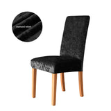 1 funda de tela brillante de terciopelo para silla: funda elegante y elástica para cualquier ocasión