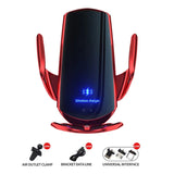 30W Magnetic Car Wireless Charger & Phone Holder - Fast Qi Charging, Auto-Clamping