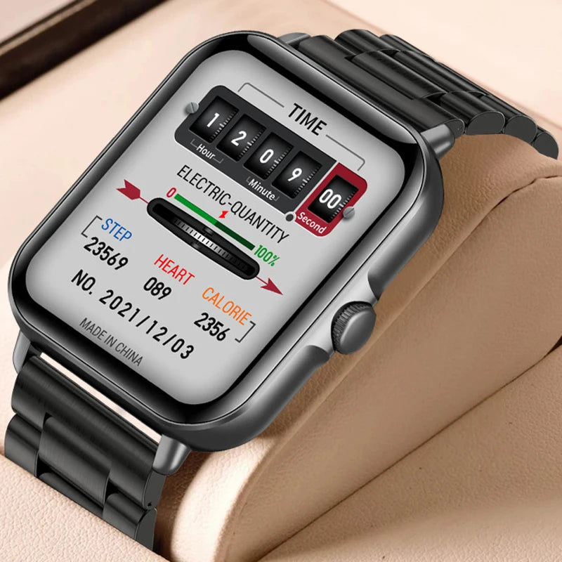 2.01” Bluetooth Smartwatch with Fitness Tracker, Heart Rate Monitor & HD Call for Android & iOS
