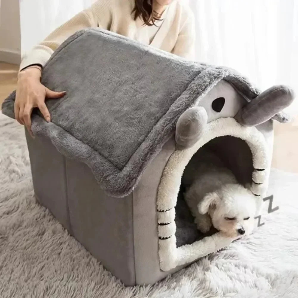 Washable All-Season Pet House – Cozy Bed for Small Dogs & Cats