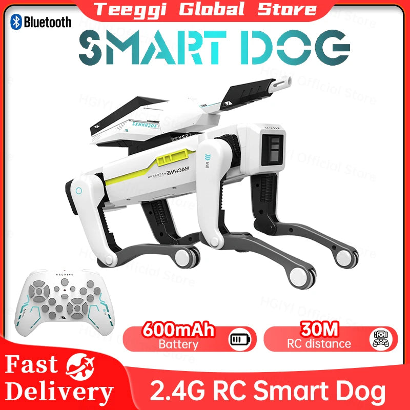 Smart Remote Control Robot Dog Toy – Voice Command Interactive Pet for Kids & Teens