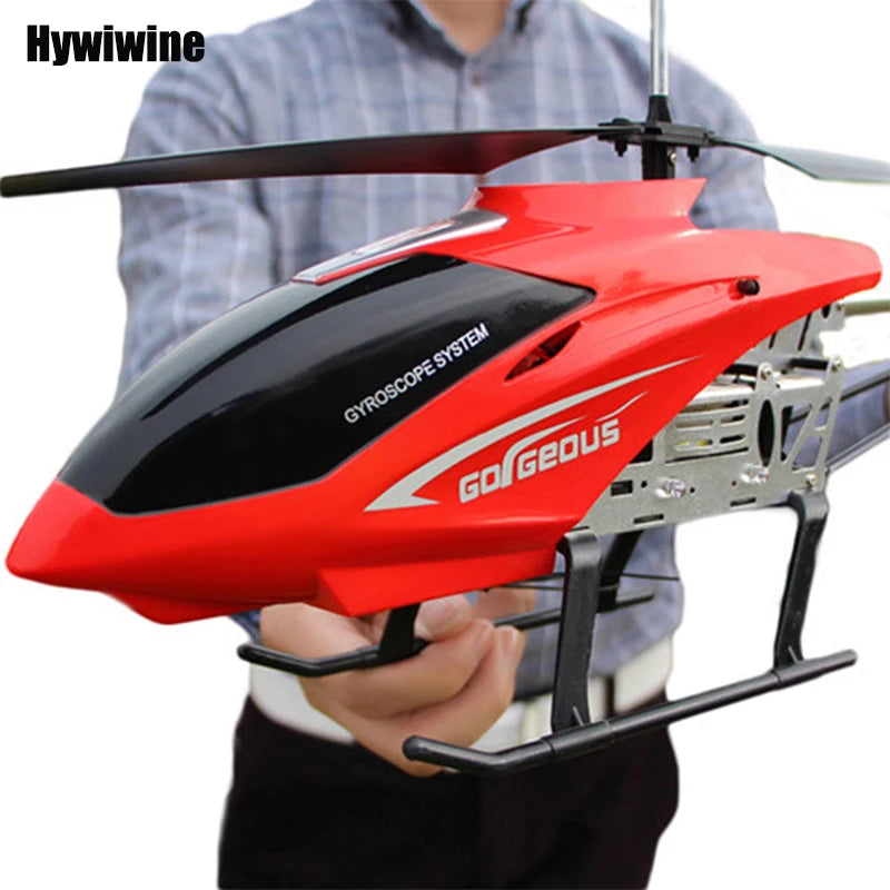 80cm Large RC Helicopter with Remote Control - 3.5CH Durable Drone for Outdoor Flying
