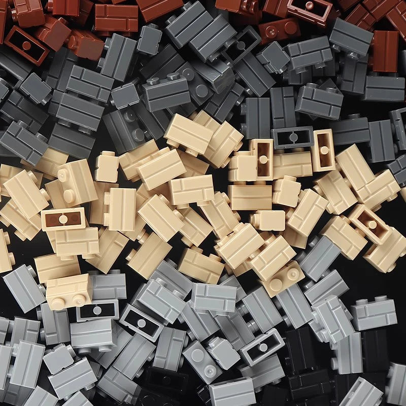 Small Building Block Wall Bricks Set for DIY MOC Construction