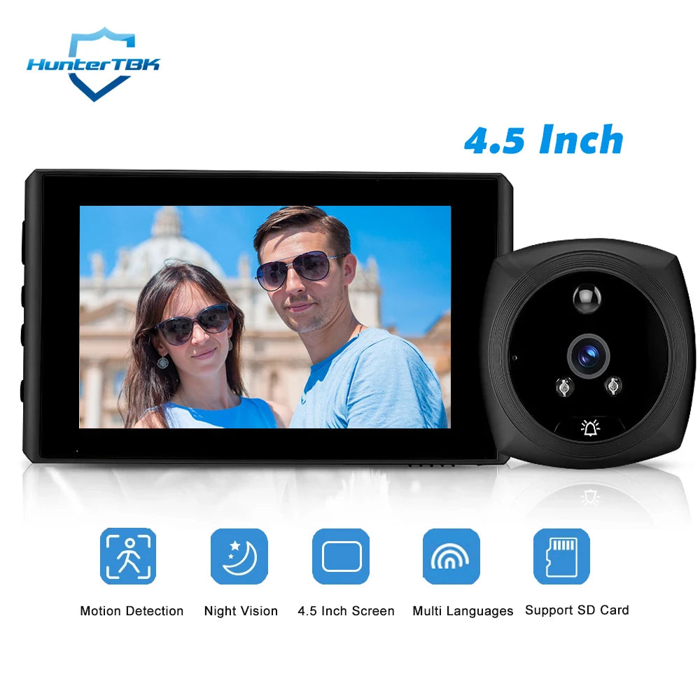 1080P Smart Peephole Camera with 4.5