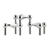 Nordic Metal Molecular Candle Holder – Modern Silver Candelabra for Home Décor & Centerpieces