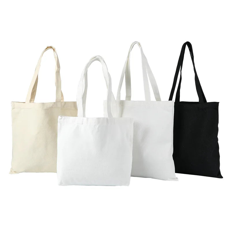 Large-Capacity Cotton Canvas Tote – Eco-Friendly & Stylish for Everyday Use