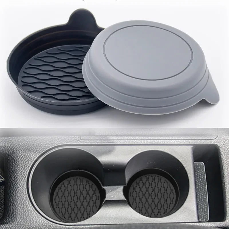 Car Cup Holder Non-Slip Silicone Coaster – Universal Fit for Spill Protection