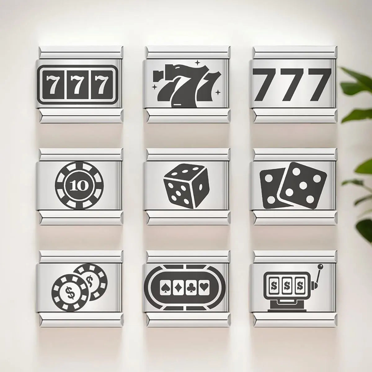 Colgantes modulares italianos de colores: pulsera de acero inoxidable personalizable para estilo unisex