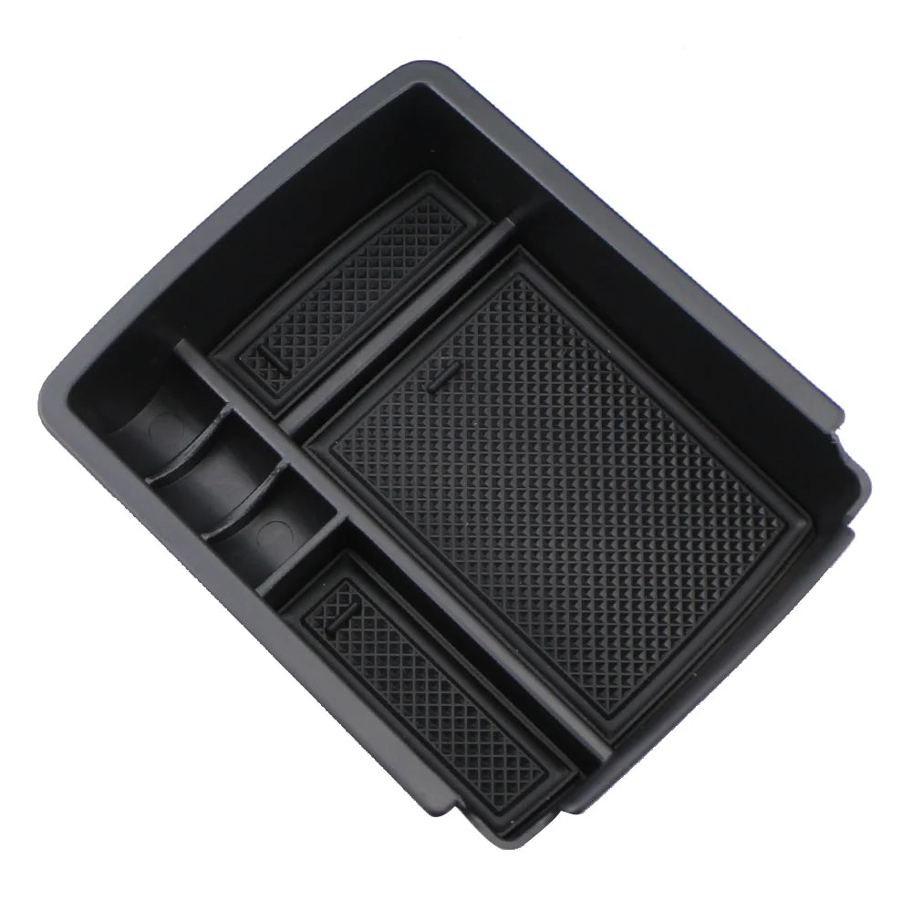 Universal Car Center Console Organizer Tray for VW Golf MK7 (2013-2017) – Black Storage Solution