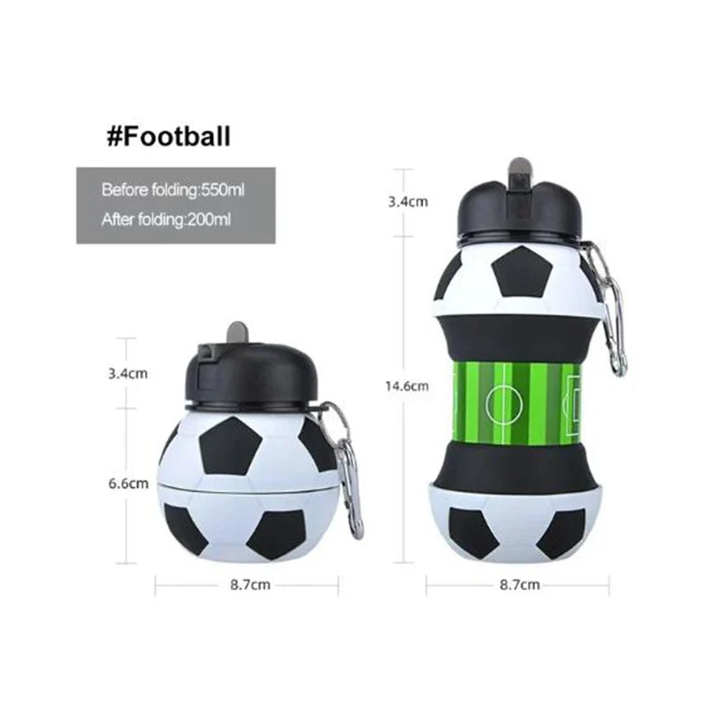 Foldable Leakproof Silicone Water Bottle – Portable, Reusable & BPA-Free for Sports & Travel