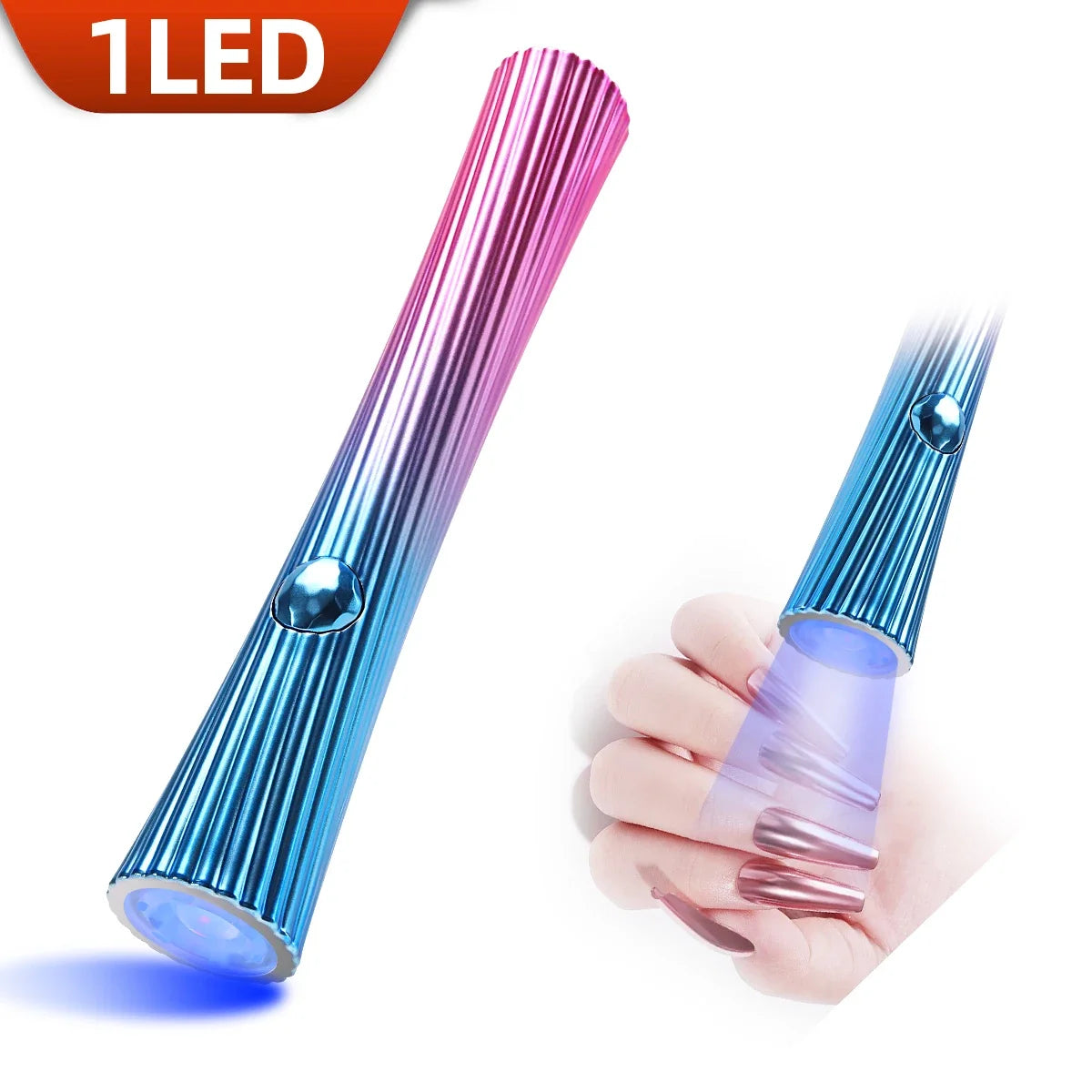Mini Rechargeable UV LED Nail Lamp for Quick Gel Drying – Portable Nail Dryer for Manicure at Home or On-the-Go