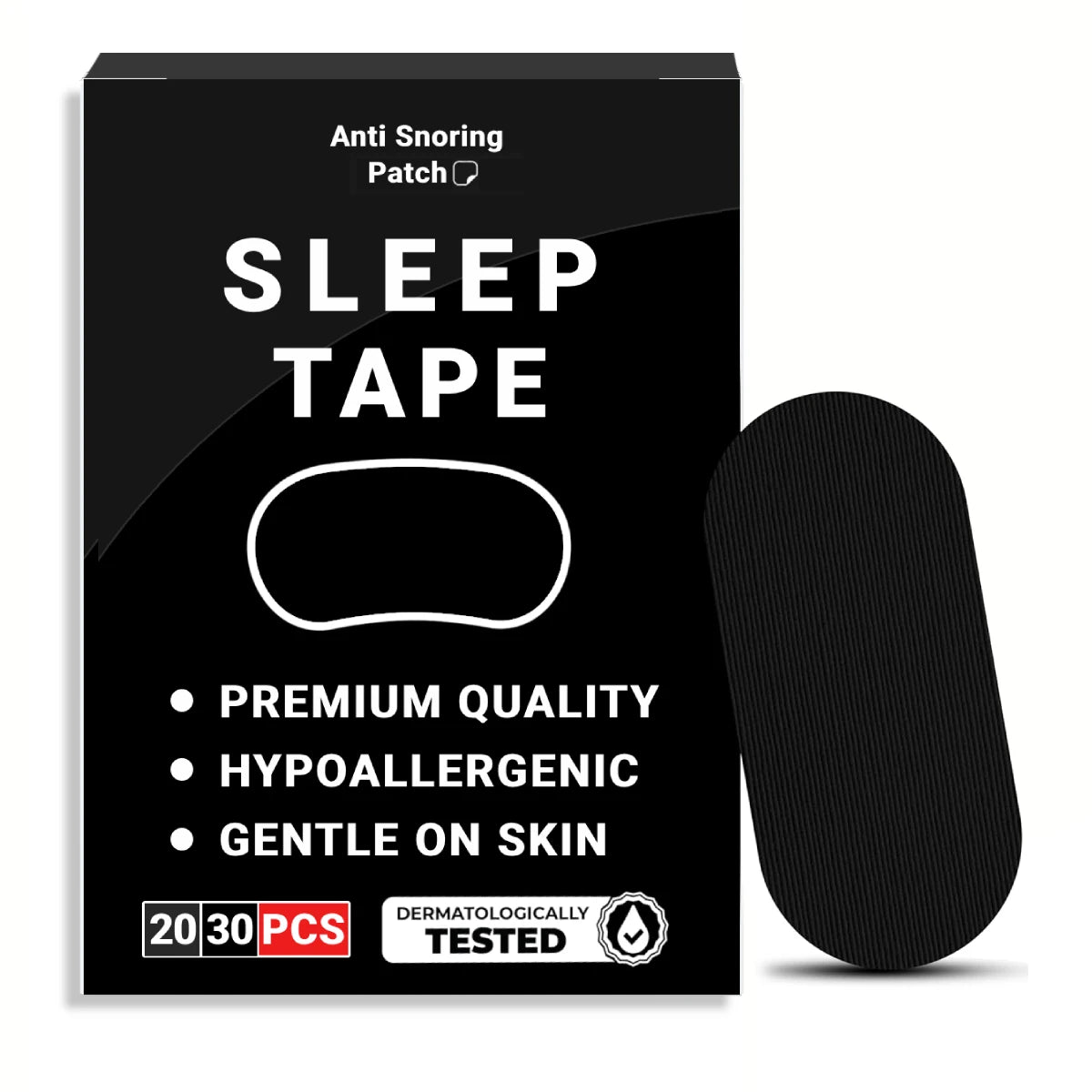 Micropore Mouth Tape for Snoring Relief – Hypoallergenic, Gentle Adhesive for Comfortable Sleep (20/30pcs)