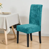Velvet Dining Chair Covers – Stretchable Jacquard Slipcovers for Home & Events