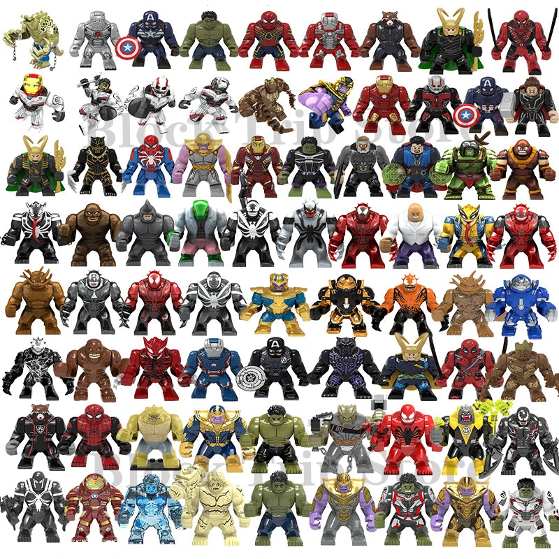 Marvel Avengers Superhero Building Blocks Set - DIY 3D Model Kit for Kids & Collectors