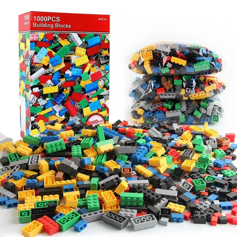 1000-Piece Classic Building Blocks Set - Creative STEM Educational Toy for Kids & Adults