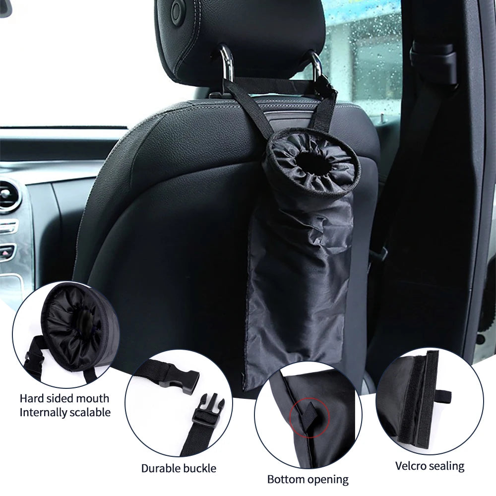 Portable Car Seat Back Trash Holder – Compact Odor-Controlling Organizer