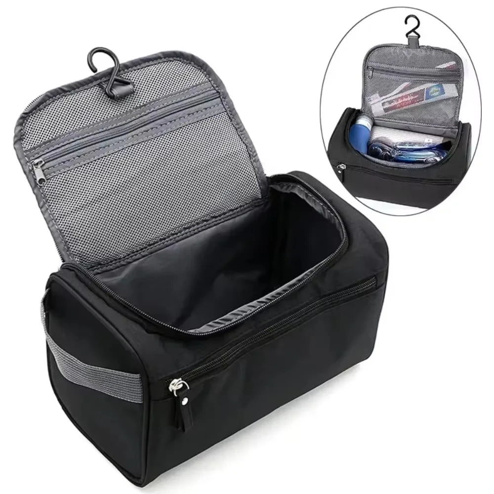 Large Capacity Travel Cosmetic Bag – Waterproof & Multi-Compartment Organizer