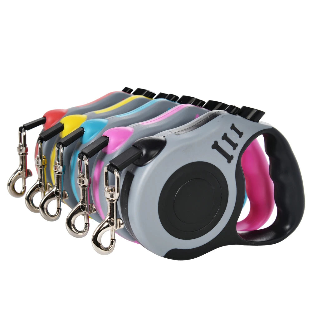 Retractable Dog Leash - 3M/5M Automatic Nylon Lead for Small Dogs & Cats