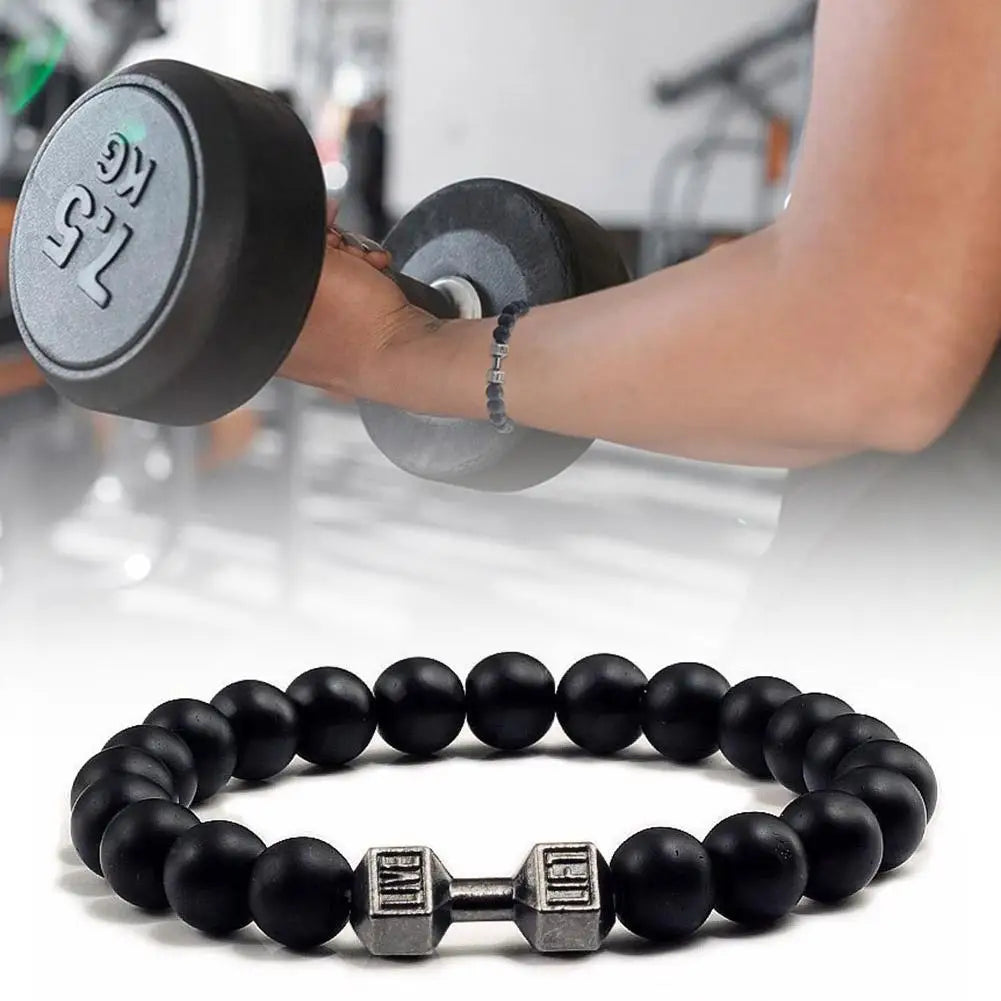 Pulsera de cuentas de piedra natural hecha a mano para hombres y mujeres: piedras de cristal con poder para la suerte, la protección y la energía positiva