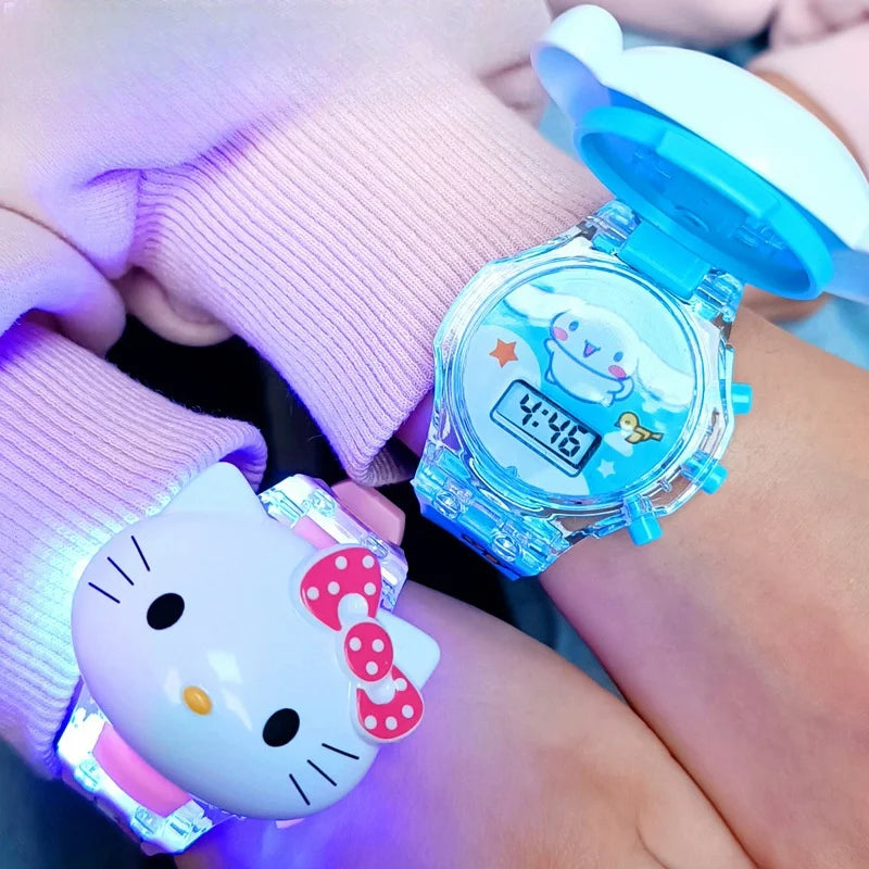 Sanrio Kids Watch – Cute Kuromi, Hello Kitty & My Melody Silicone Strap Watch for Children