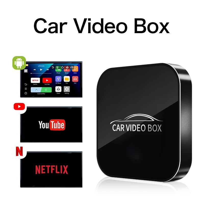 3-in-1 Wireless CarPlay & Android Auto Video Smart Box (Android 12.0)