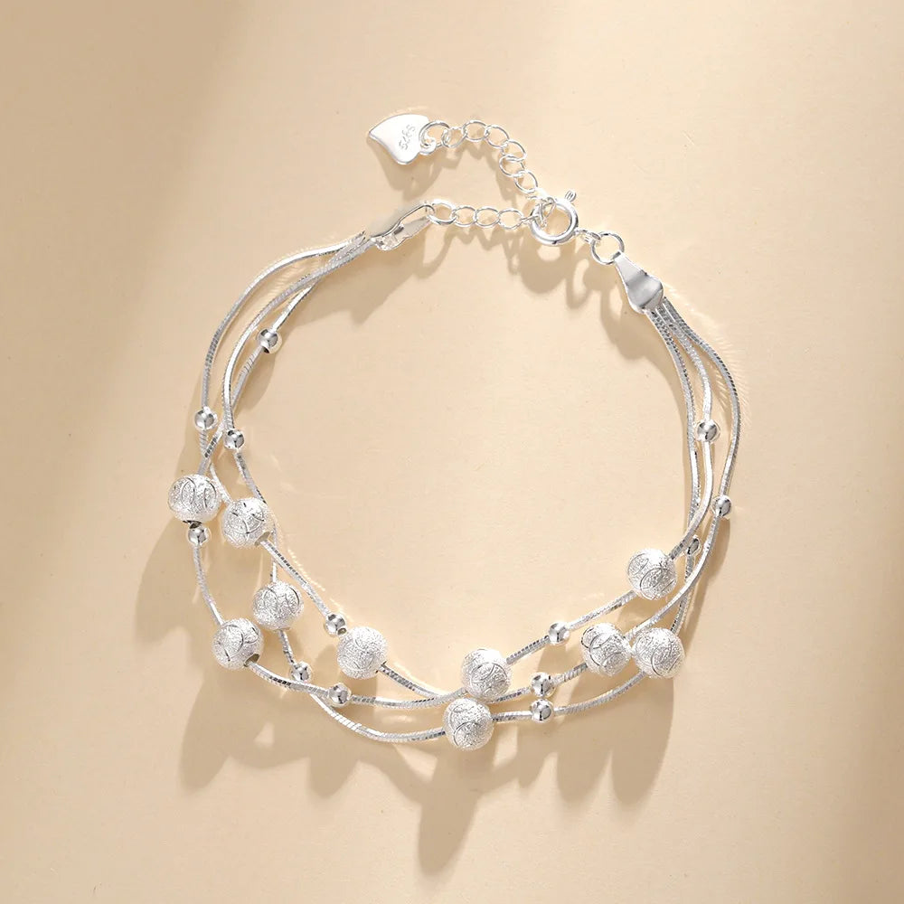 Pulsera de lujo en plata de ley 925: un amuleto elegante y atemporal para mujer