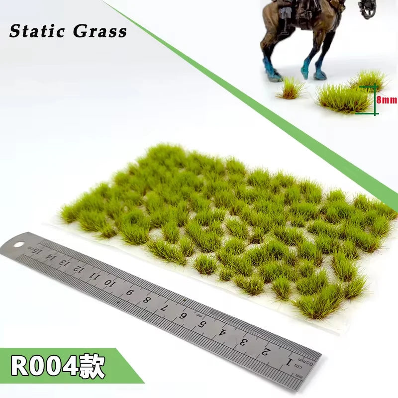 Miniature Static Grass Tufts - Realistic Scenery for Model Railways & Dioramas